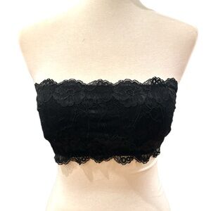 Lingerie solutions excellent condition black lace bandeau Sz L